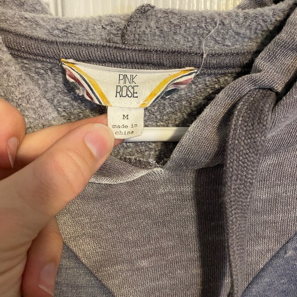 Hooded Distressed Sweatshirt - Picture 2 of 2